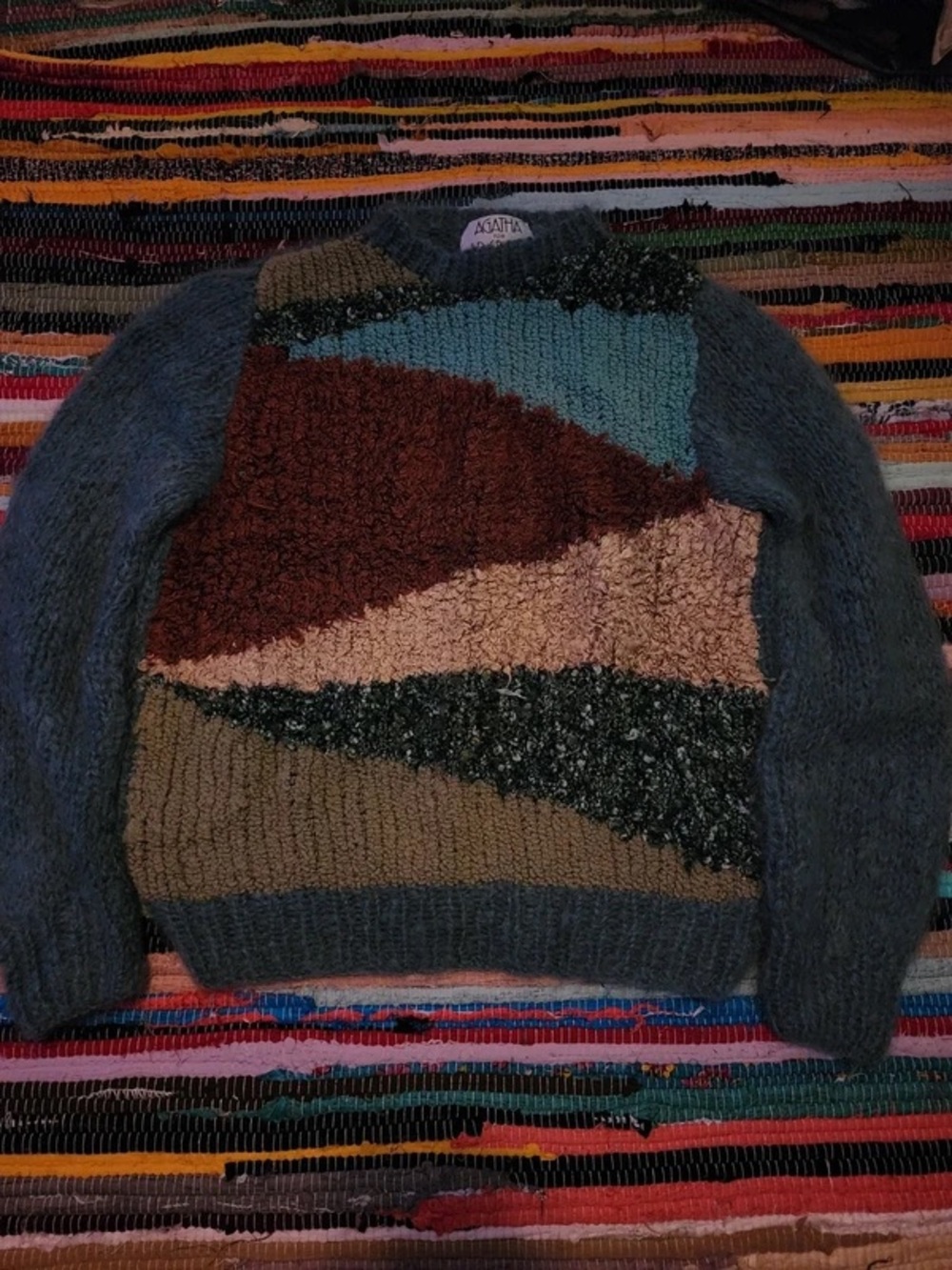 Agatha for J.D. Sport Chunky Knit Sweater in Teal
